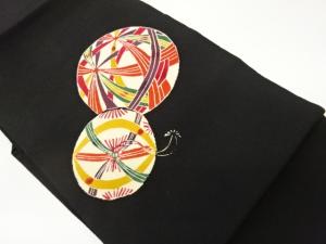 縮緬地毬模様名古屋帯